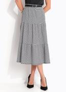 Saia (xadrez vichy) em malha texturizada