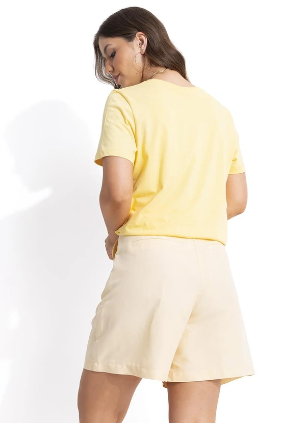 Colcci - Bermuda Linho Viscolinho Amarelo 2