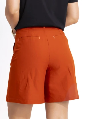Colcci - Bermuda Linho Viscolinho Laranja - COLCCI