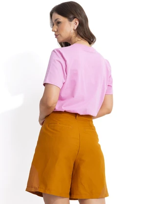 Colcci - Bermuda Linho Viscolinho Marrom - COLCCI