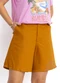 Colcci - Bermuda Linho Viscolinho Laranja - variação: Marrom