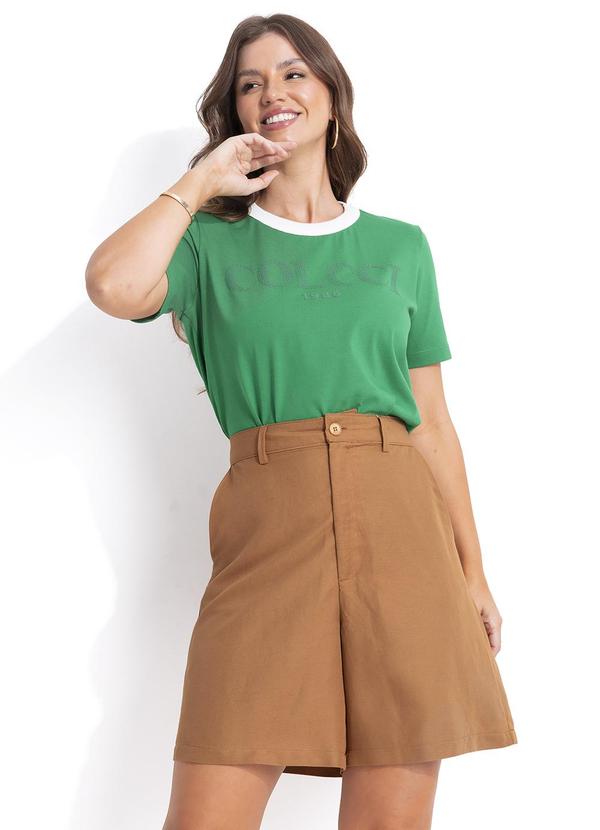 Colcci - Bermuda Linho Viscolinho Marrom 5