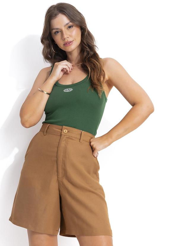 Colcci - Bermuda Linho Viscolinho Marrom 7