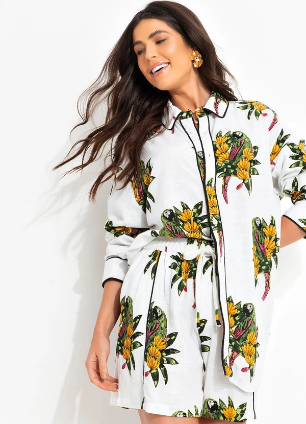 Farm - Bermuda Rio Maracanã Off White 7