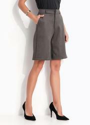 Bermuda Risca de Giz em Malha Suede