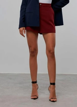 Carlota Costa - Saia Short Roxo - CARLOTA COSTA