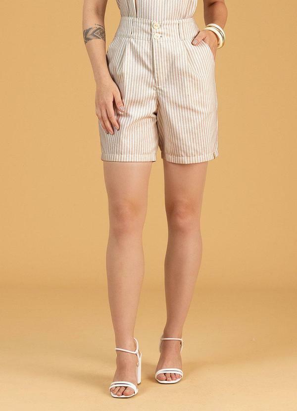 Soft Bonni - Short Adulto Feminino Bege