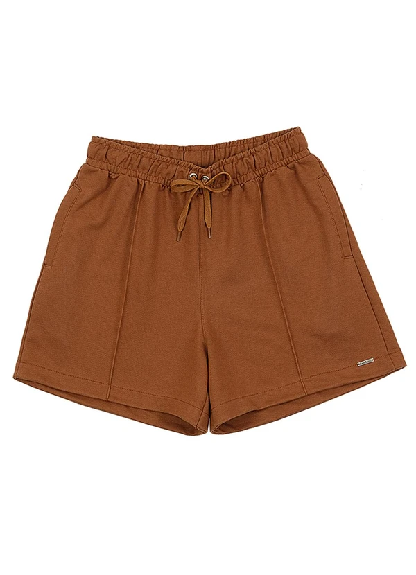 Soft Bonni - Short Adulto Feminino Marrom