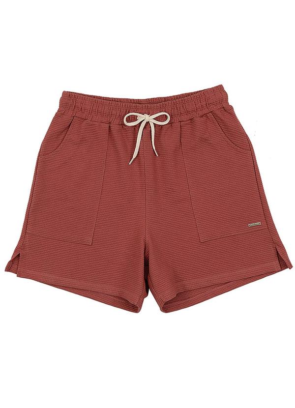 Soft Bonni - Short Adulto Feminino Vermelho