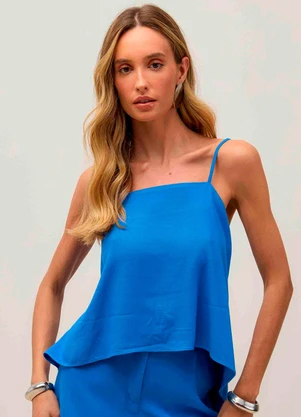 Carlota Costa - Short Alfaiataria Azul - CARLOTA COSTA