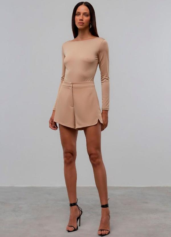 Carlota Costa - Short Alfaiataria Bege 2