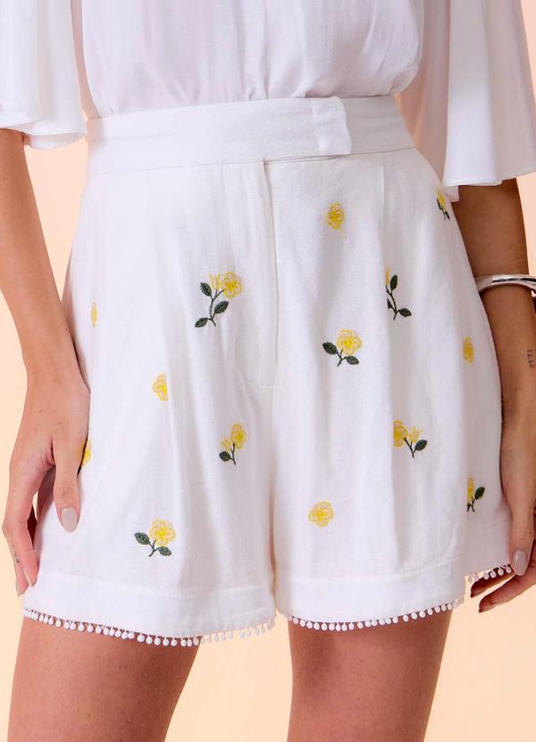 Carlota Costa - Short Alfaiataria Branco