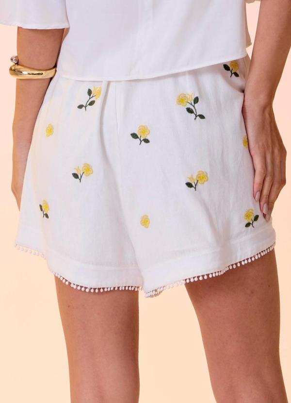 Carlota Costa - Short Alfaiataria Branco 2