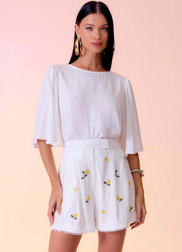 Carlota Costa - Short Alfaiataria Branco 3