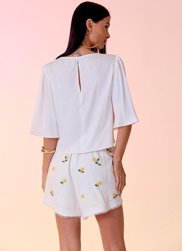 Carlota Costa - Short Alfaiataria Branco 4