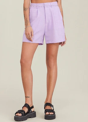 Authoria - Short Alfaiataria Lilás Lilás - AUTHORIA