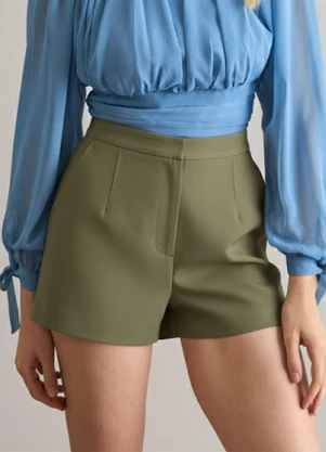 Carlota Costa - Short Alfaiataria Verde - CARLOTA COSTA