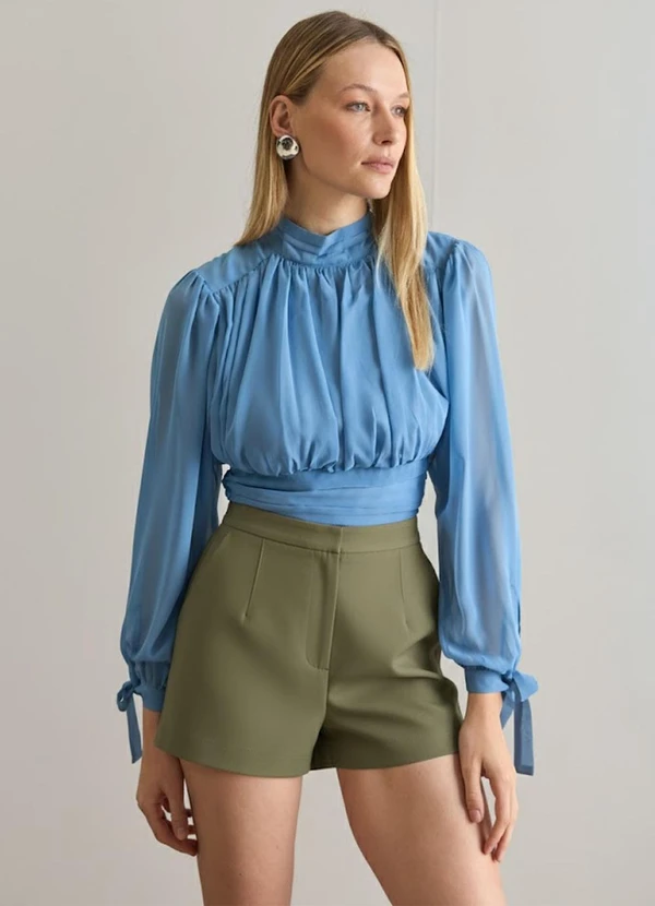 Carlota Costa - Short Alfaiataria Verde 2