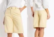 Short Amarelo Manteiga em Malha Suede Short Amarelo Manteiga em Malha Suede