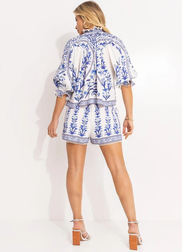 Farm - Short Antonia Azul 5