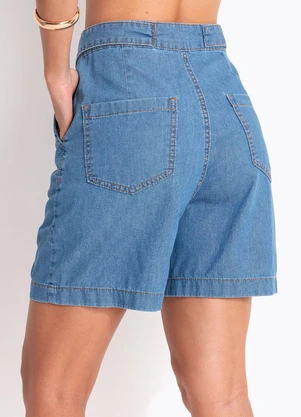 Quintess - Short Azul Claro em Jeans - QUINTESS