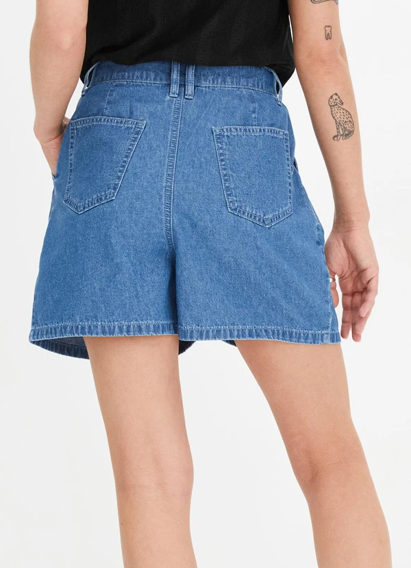 bonprix - Short Azul em Jeans Leve 2