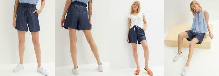 Short Azul Escuro em Jeans Leve