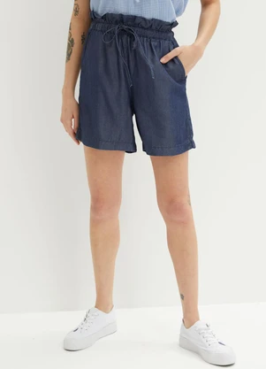 bonprix - Short Azul Escuro em Jeans Leve - BONPRIX