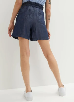 bonprix - Short Azul Escuro em Jeans Leve - BONPRIX