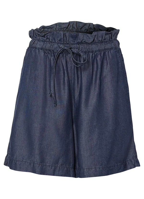 bonprix - Short Azul Escuro em Jeans Leve 8