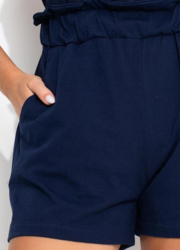 Bimini - Short Azul Escuro em Malha de Algodão 6