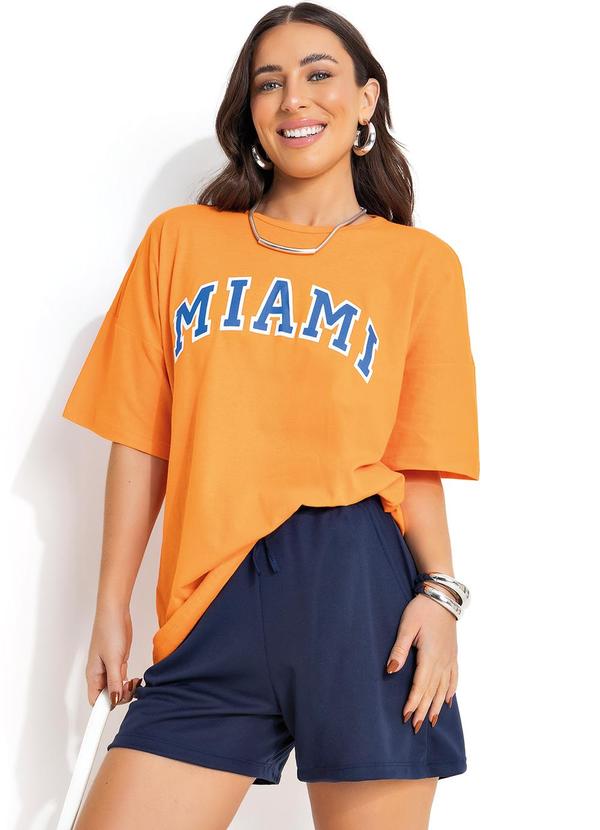 Moda Pop - Short Azul Marinho em Malha 6