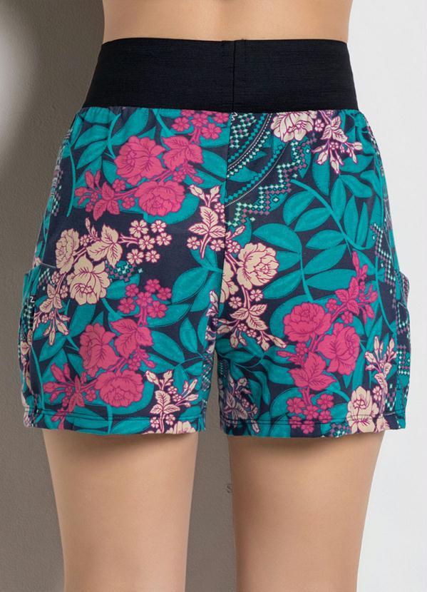 Moda Pop - Short Básico com Bolsos Estampada 2