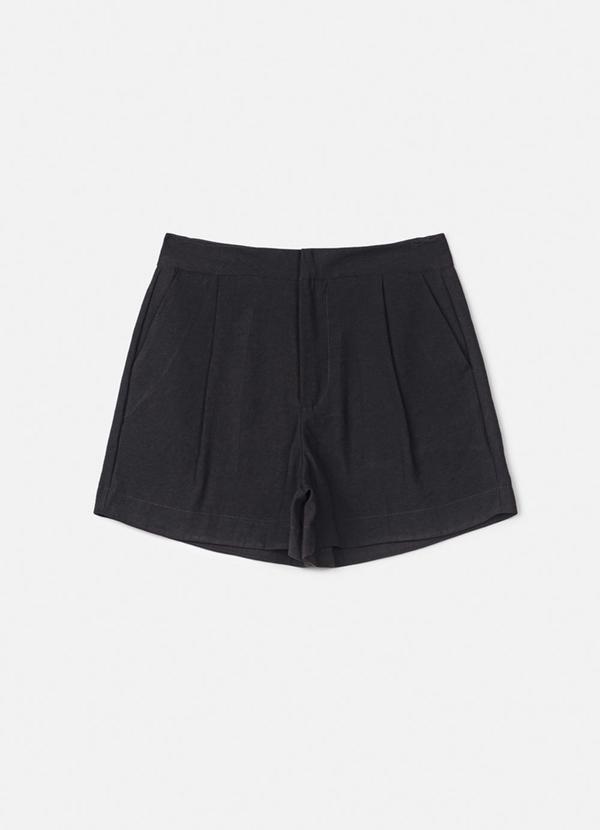 Authoria - Short Black de Alfaiataria Preto