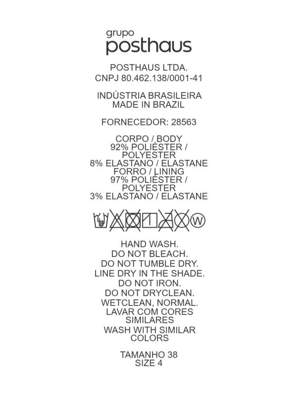 Quintess - Short Branco em Crepe Plano 14