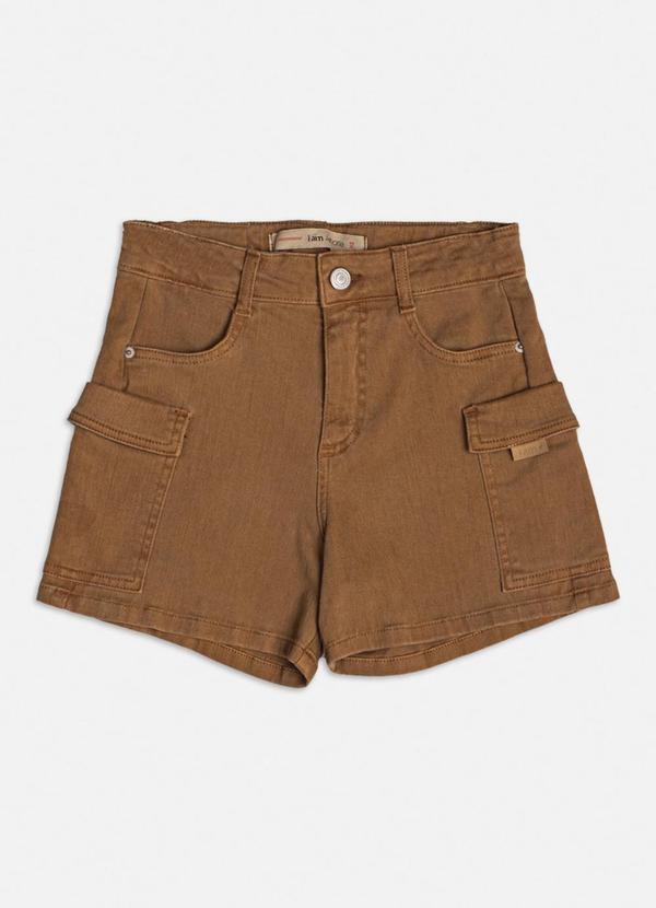 Authoria - Short Cargo de Sarja Caramelo Caramelo