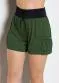 Moda Pop - Short Preto Feminino - variação: Verde Militar
