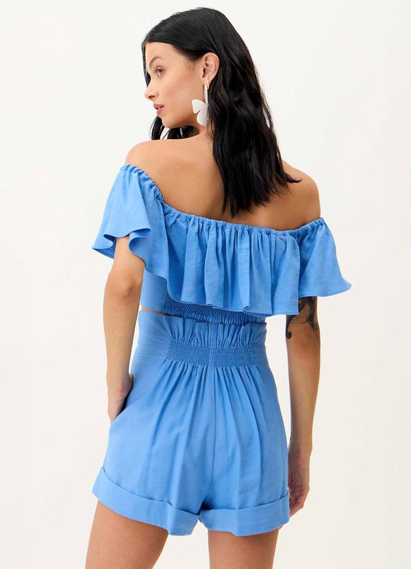 Carlota Costa - Short com Piercing Azul 4