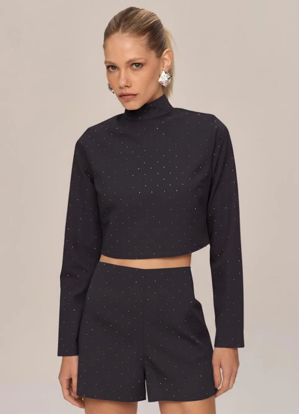 Carlota Costa - Short Curto Cinza 2