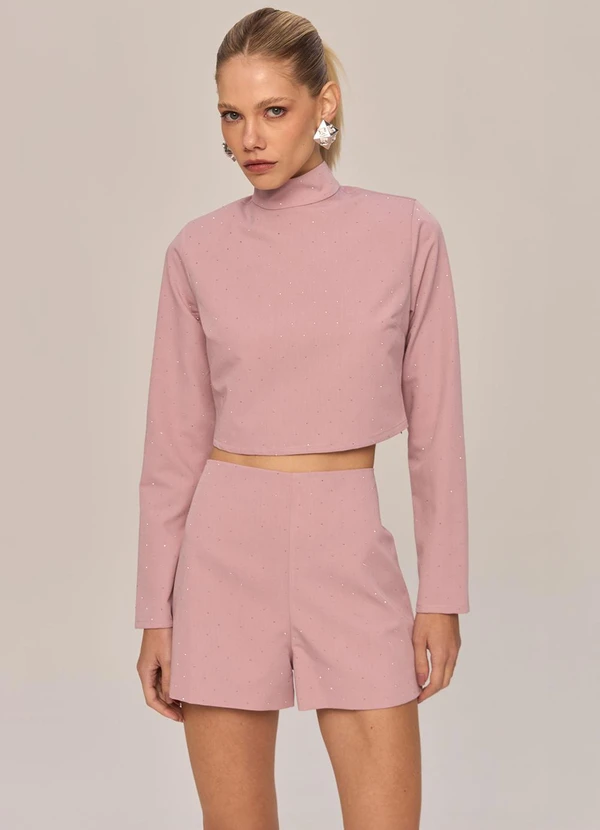 Carlota Costa - Short Curto Roxo 2