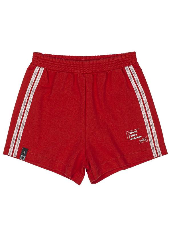 I Am - Short de Moletom Vermelho 3