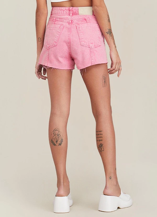 Authoria - Short de Sarja Rosa Rosa 2