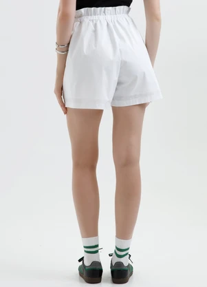Cativa - Short em Tricoline Branco - CATIVA