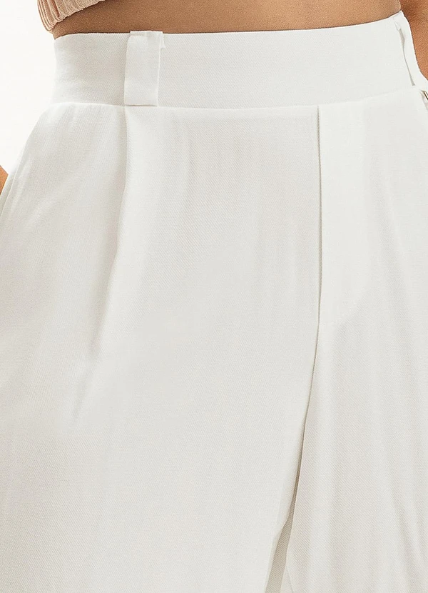 Gris - Short em Viscose Bege 3