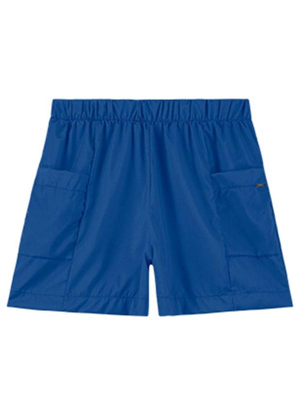 Rezzato - Short em Viscose Bolsos Laterais Adulto Azul 2