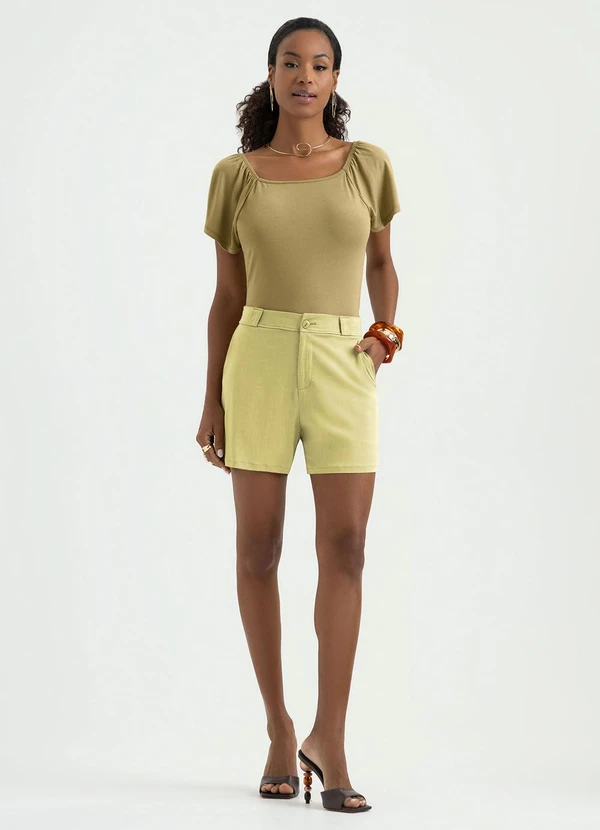 Cativa - Short em Viscose Caramelo 3