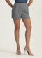 Gris - Short em Viscose Bege - variação: Cinza