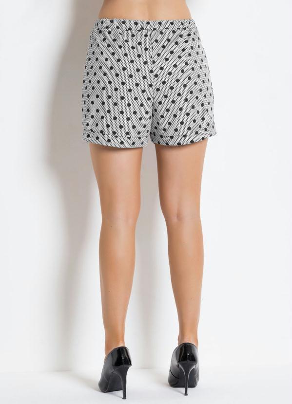 Moda Pop - Short Estampado Poá com Elástico no Cós 2