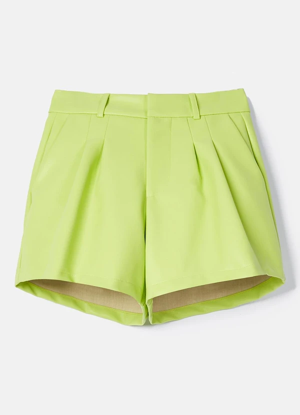 Authoria - Short Fake Leather Lima Verde Limão