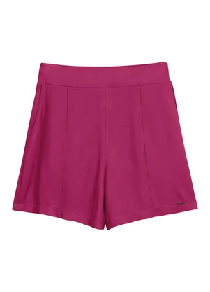 Marialícia - Short Feminino Alfaiataria Rosa - MARIALÍCIA